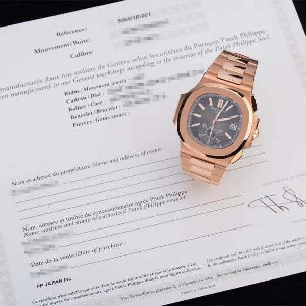 Patek Philippe Watches Nautilus Mens Rose Gold 5980/1R-001