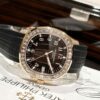 Patek Philippe Aquanaut Luce Automatic Diamond Brown Dial Ladies Watch 5068R-001