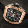 ????????Best selling specials????????-RICHARD MILLE RM 11-02 Automatic Flyback Chronograph Dual Time Zone Rose Gold