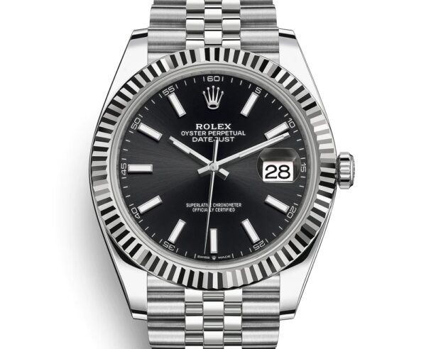 Rolex DATEJUST 41 Oyster, 41 mm, Oystersteel and white gold, M126334-0018