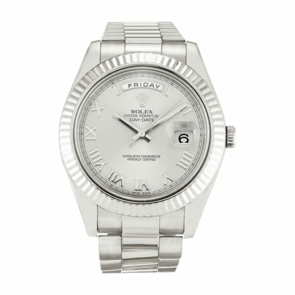 Rolex White Gold 41mm V6 Automatic & Quartz Sapphire Crystal 218239-0041